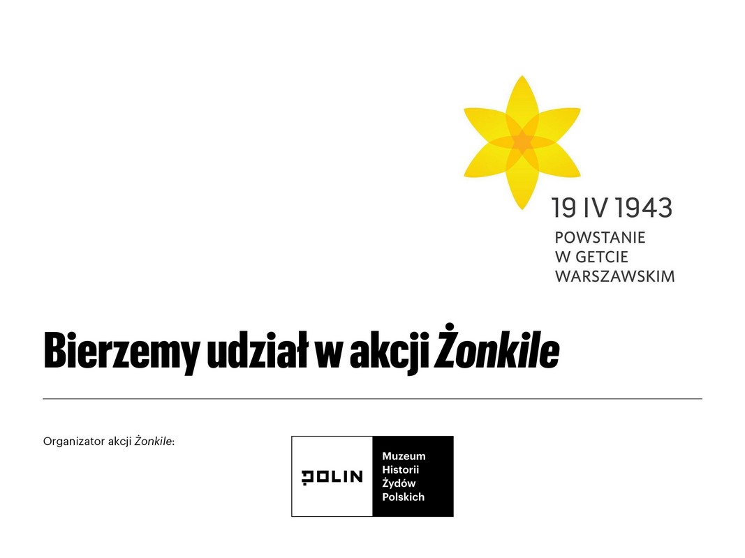 logo - plansza z okazji rocznicy wybuchu powstania w getcie warszawskim